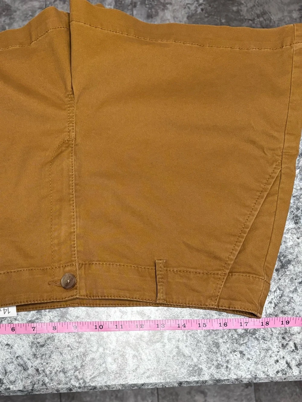 LOFT NWT Flat Front Pocket Shorts in Caramel Brown
